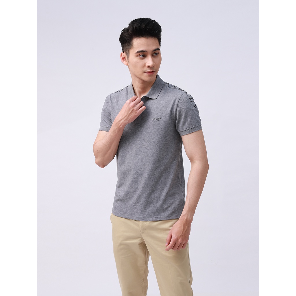 Áo Polo, Áo Thun Nam Có Cổ ARISTINO - APS021S1 Cao Cấp, 3 Màu Trắng, Đen, Xám, Chất liệu Cotton Mềm Nhẹ, Thấm Hút Tốt