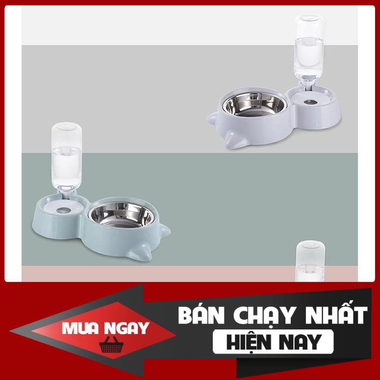 Bát Ăn Đôi Tai Mèo Cao Cấp Cho Thú Cưng