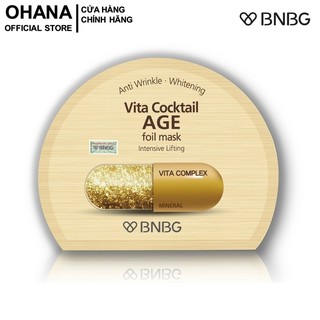 Mặt Nạ BNBG Age Nâng Cơ, Săn Chắc, Chống Lão Hóa BNBG Vita Cocktail Age Foil Mask Intensive Lifting 30ml (Vàng)