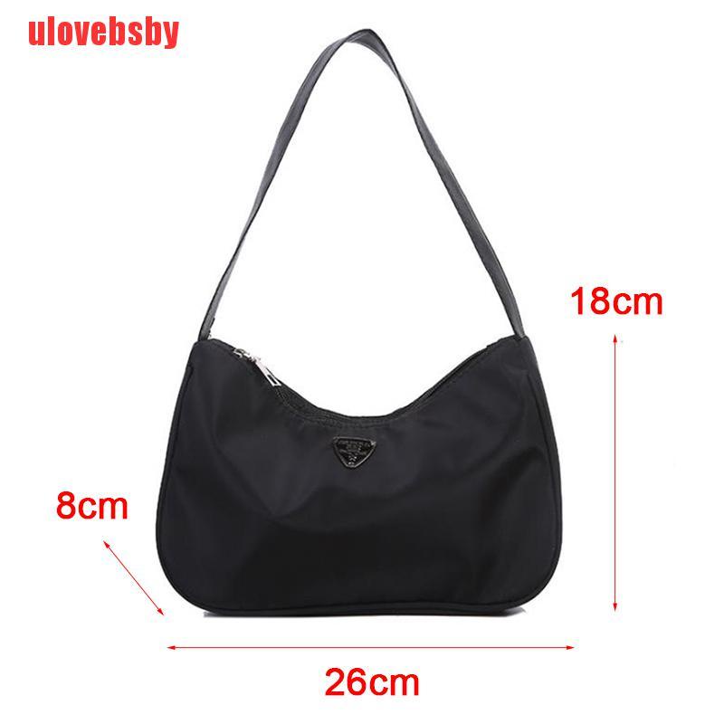 [ulovebsby]Fashion Vintage Totes Handbag Nylon Small Underarm Subaxillary Bag Shoulder Bags