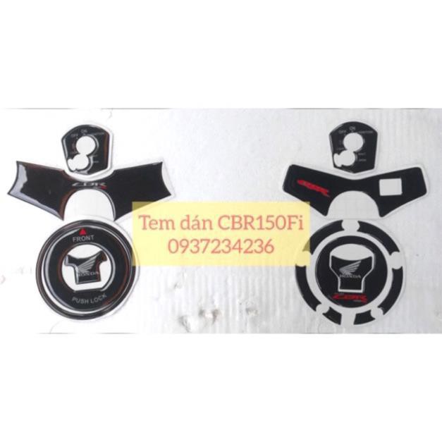 Bộ tem dán 3 món CBR150 - tem dán CBR150