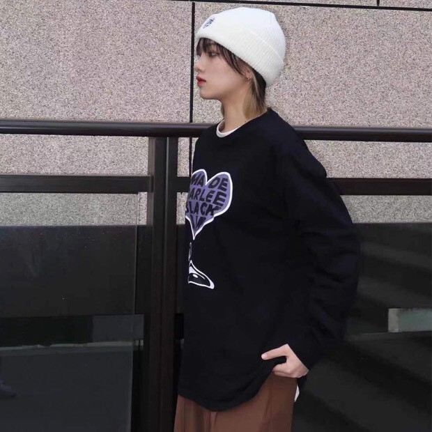 Áo Sweater Nữ Nam Form Rộng BLACK - Áo Cardigan 2 Màu ASW14 | BigBuy360 - bigbuy360.vn