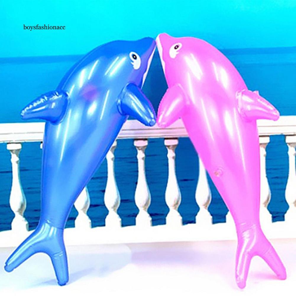 BFA_50cm Dolphin Fish Pattern Inflatable Beach Swimming Pool Party Gift Kids Toy