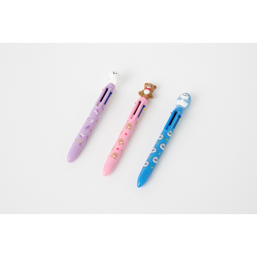 Bút Bi ARTBOX Hàn Quốc 6 Màu Sắc Tùy Chọn Thiết Kế Xinh Xắn Hình Cún Bichon