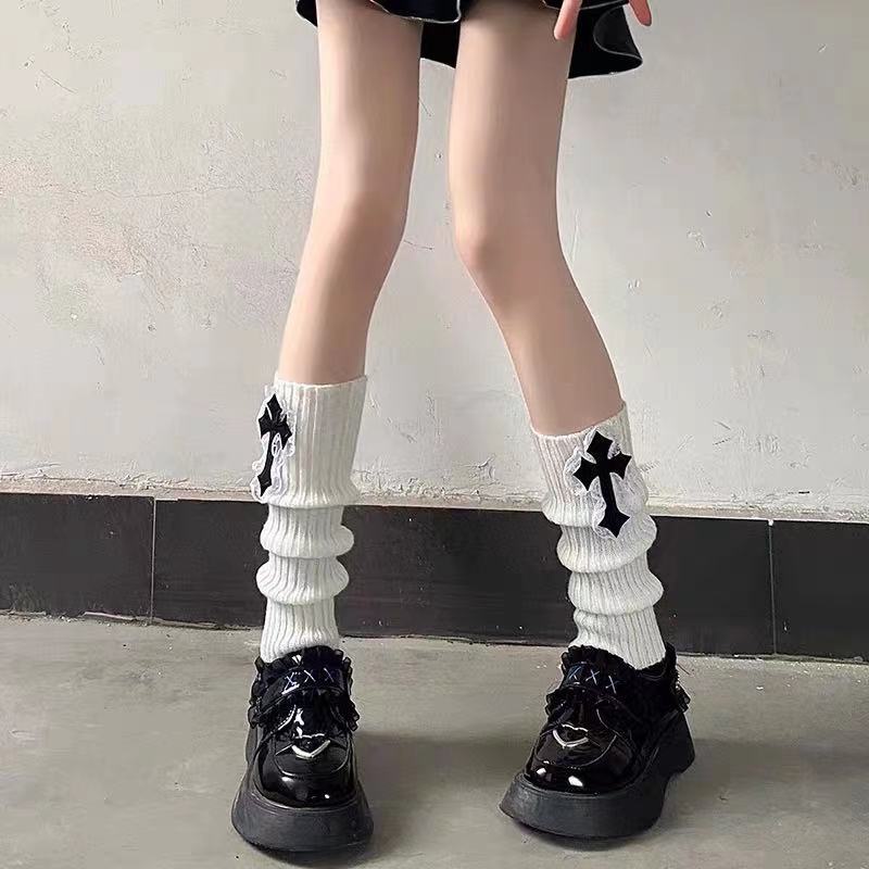 Vớ Ống Đan Chéo Harajuku Cho Nữ hot girl