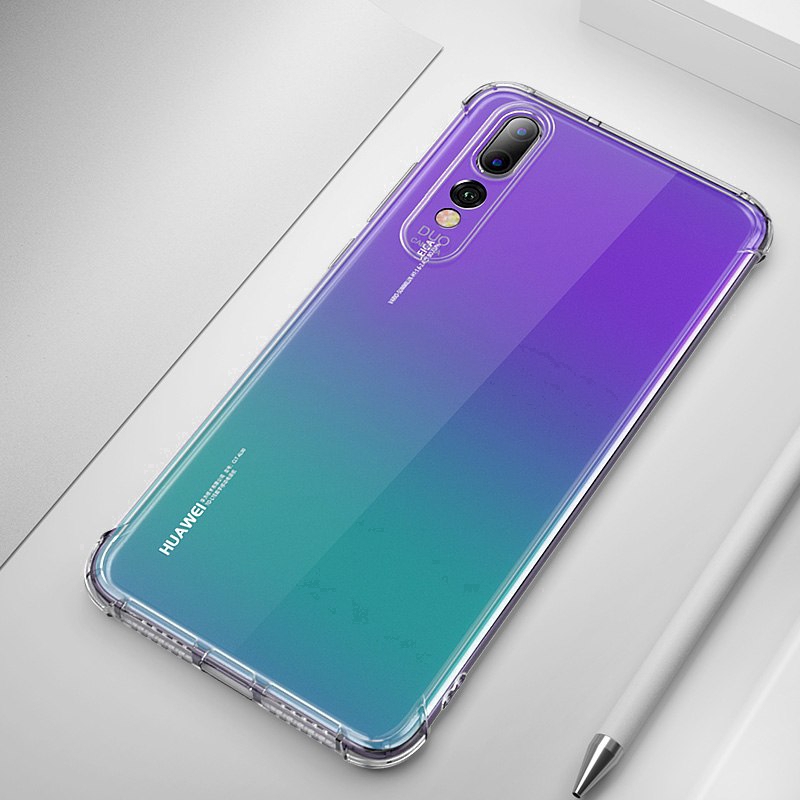 Ốp điện thoại màu trong suốt cho Huawei Y9s Y6s Nova 7i 5T 3e 3i 3 P40 P30 P20 Pro Lite