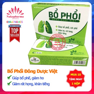 Bổ Phổi Đông Dược Việt - Giúp phục hồi chức năng phổi và hệ thống hô hấp, giảm ho, thông phế, thông khí quản