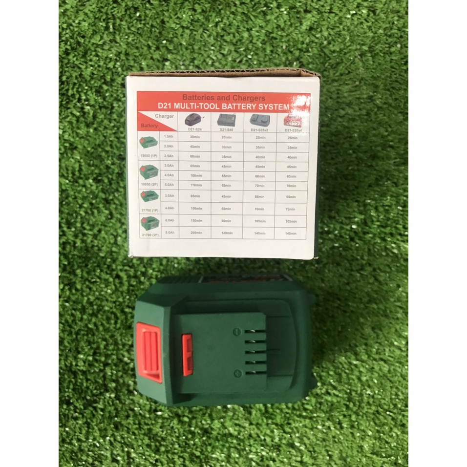 Pin Sạc Dekton 21V 2AH-3AH-4Ah. Dùng cho máy Dekton và những máy trên thị trường chạy chân MKT. BH 6 Tháng