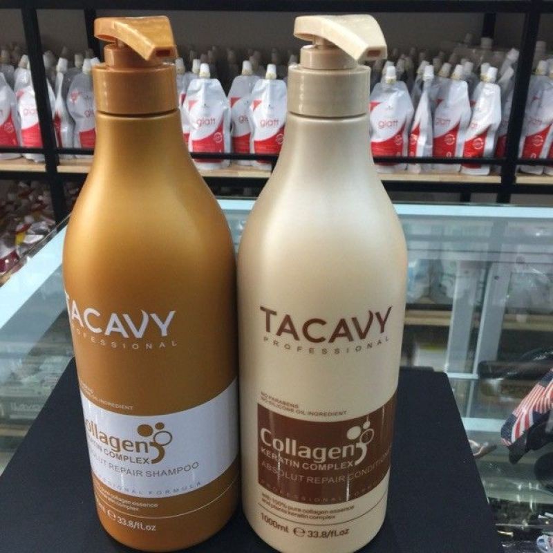 Dầu Gội Tacavy Phục Hồi Chống Gãy Rụng Hương Nước Hoa 1000ml - Phục Hồi Tóc Hư Tổn, Khô Xơ, Gãy Rụng