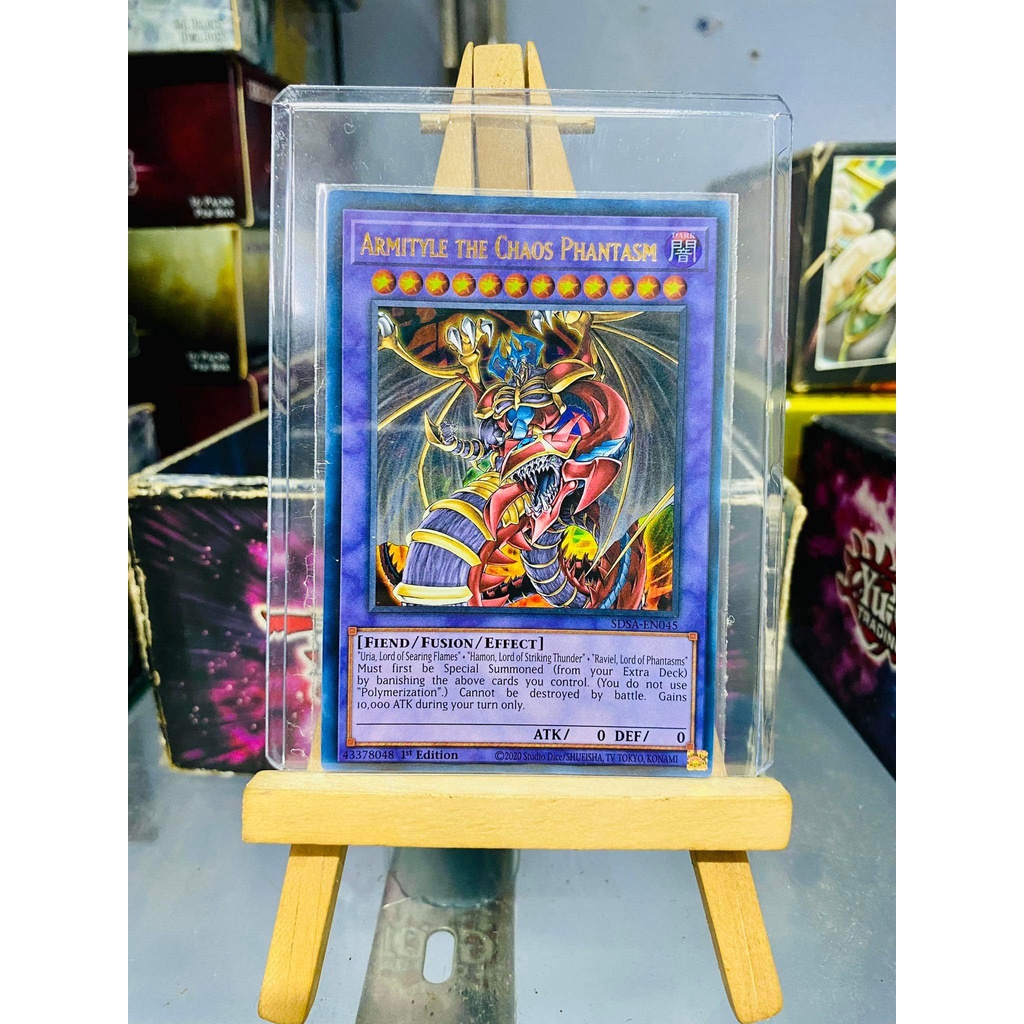 Lá bài thẻ bài Yugioh Combo Tam Ảo Thần Armityle Urira Hamon Raviel - Prismatic Secret Rare - Tặng bọc bài nhựa bảo quản