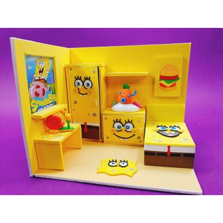 Bộ Lắp Ghép Mô Hình Ngôi Nhà Búp Bê Spongebob DIY