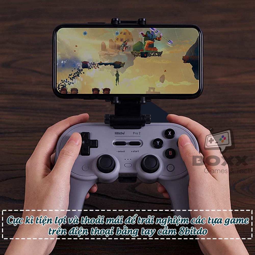 Kẹp điện thoại cho tay cầm Pro 2, SN30 Pro +, Giá đỡ tay cầm 8Bitdo Pro 2, SN30 Pro +