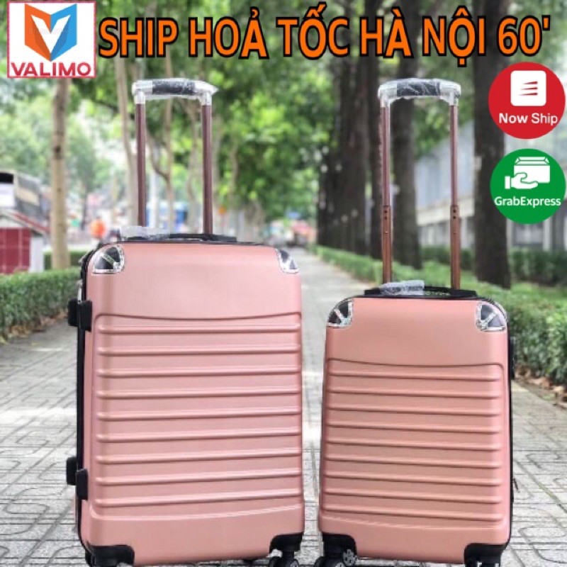 Vali size 20 xách tay_ Vali kéo du lịch gân ngang bọc góc cao cấp hàng nội địa siêu bền siêu rẻ siêu đẹp thời trang VL02