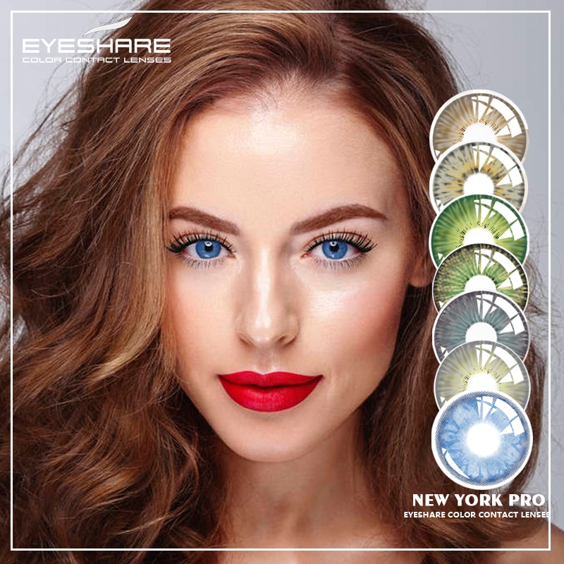 Cặp kính áp tròng EYESHARE phiên bản New York Pro thời trang dành cho hóa trang