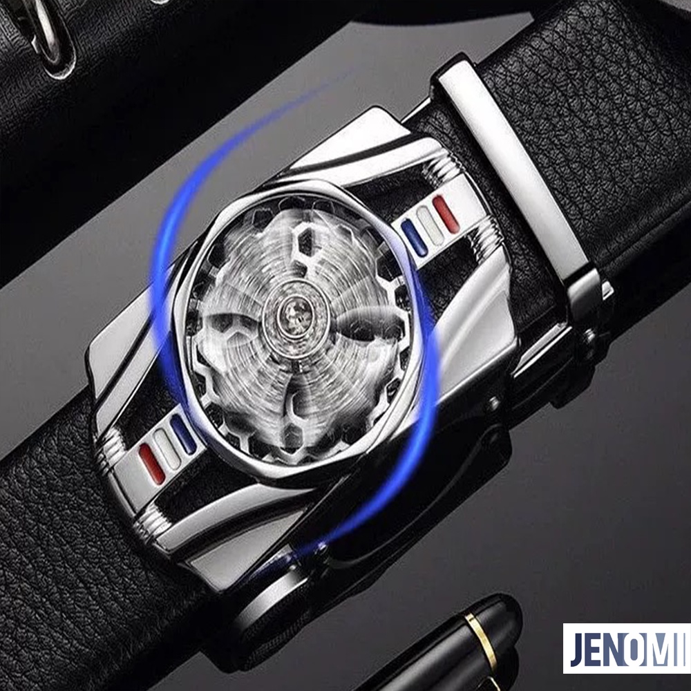 Thắt Lưng Da Nam Cao Cấp Mặt Đá Xoay Khóa tự động - Dây Lưng Da Nam Cá Tính TL04