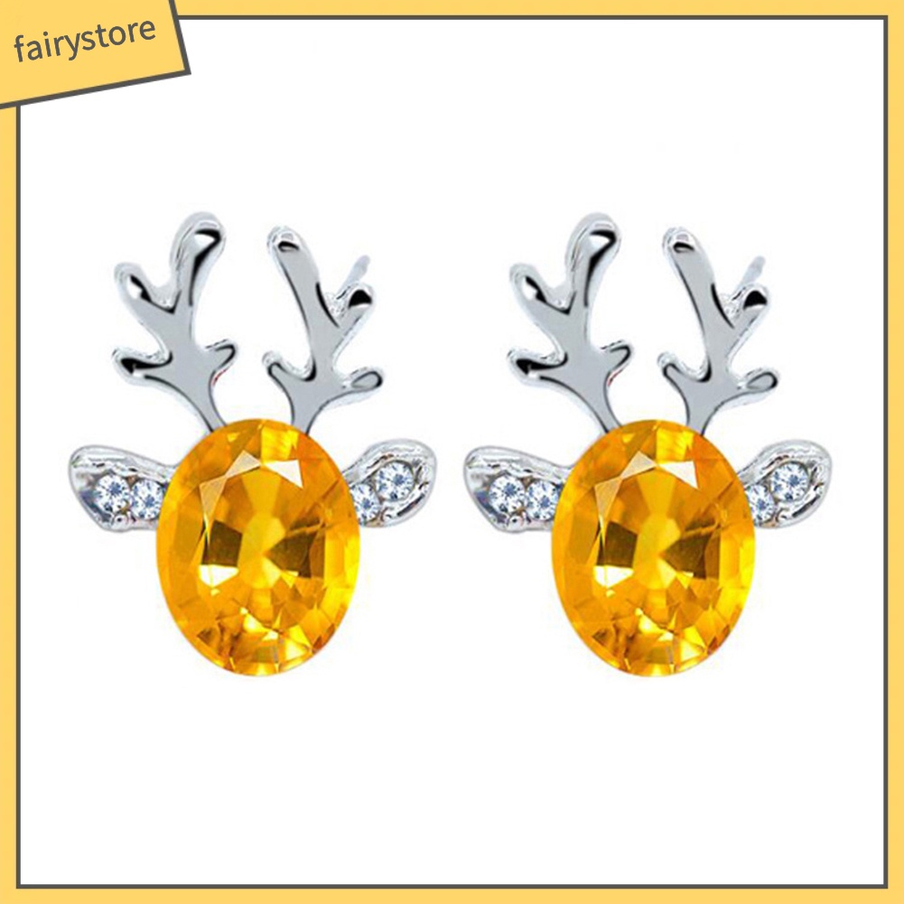 Hoa Tai Mặt Hình Gạc Hươu 3d Cho Nữ