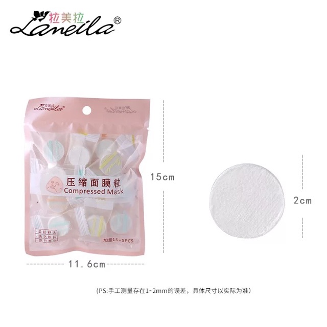 Mặt nạ dạng viên nén 1 gói 20 miếng Lameila | Thế Giới Skin Care