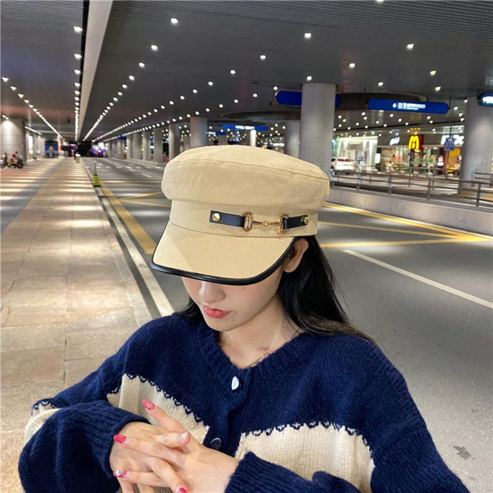 Mũ Bát Giác VANES1 Giữ Ấm Mùa Đông Có Khóa Kim Loại Dành Cho Nữ