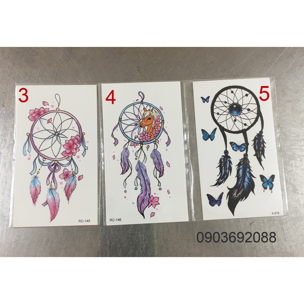 [HCM] Hình xăm dán - tattoo sticker Catch Dreamer 10.5 x 6cm