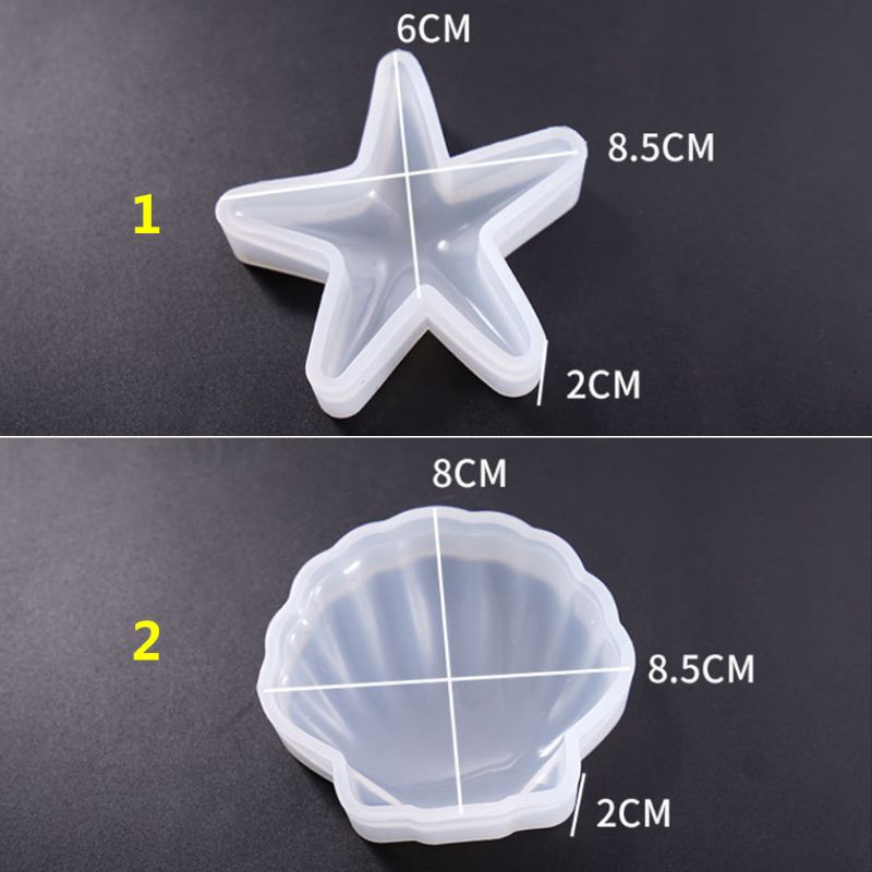 Khuôn silicon tạo hình vỏ sò trang trí bánh