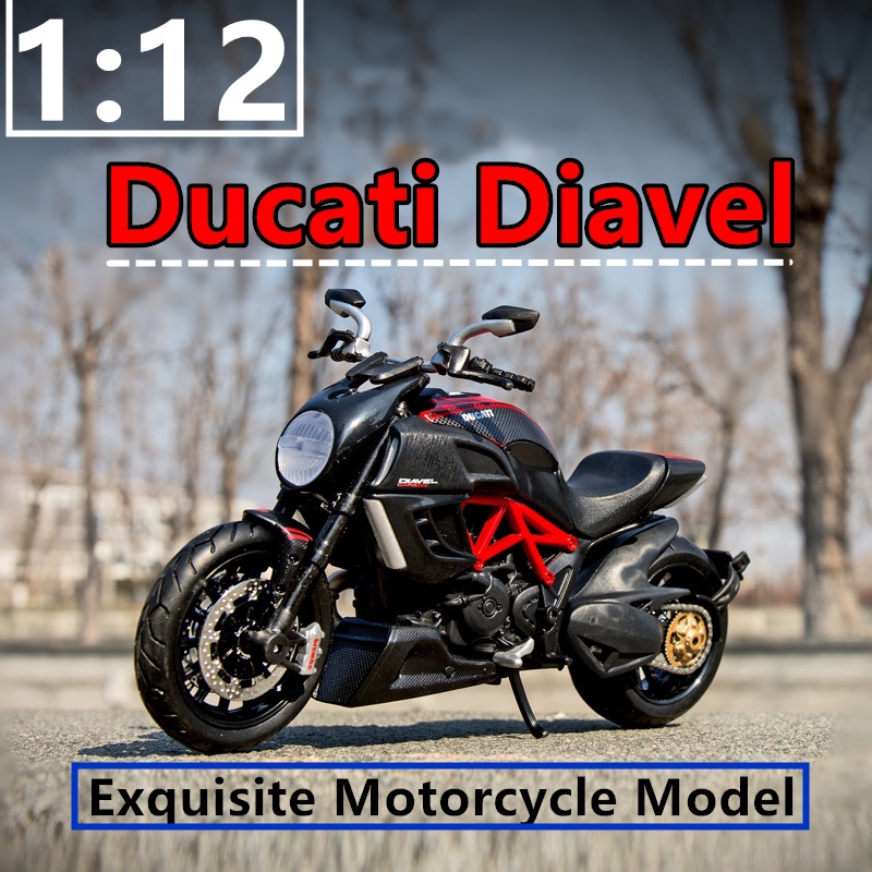 MÔ HÌNH XE MOTO Siêu xe Ducati Siêu xe Yamaha -  tỷ lệ 1:18 Đen đồ chơi trẻ em