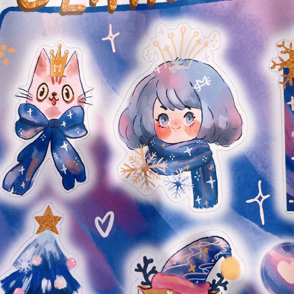 Blink Blink Night - Christmas Sticker Kim tuyến - Meimei Sticker
