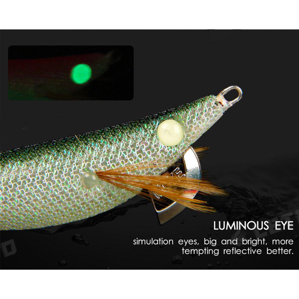 Móc Mực Dệt 1.5 Chất Lượng Cao# Mồi Câu Cá Giả Hình Tôm Dạ Quang 7.9cm 5.2g