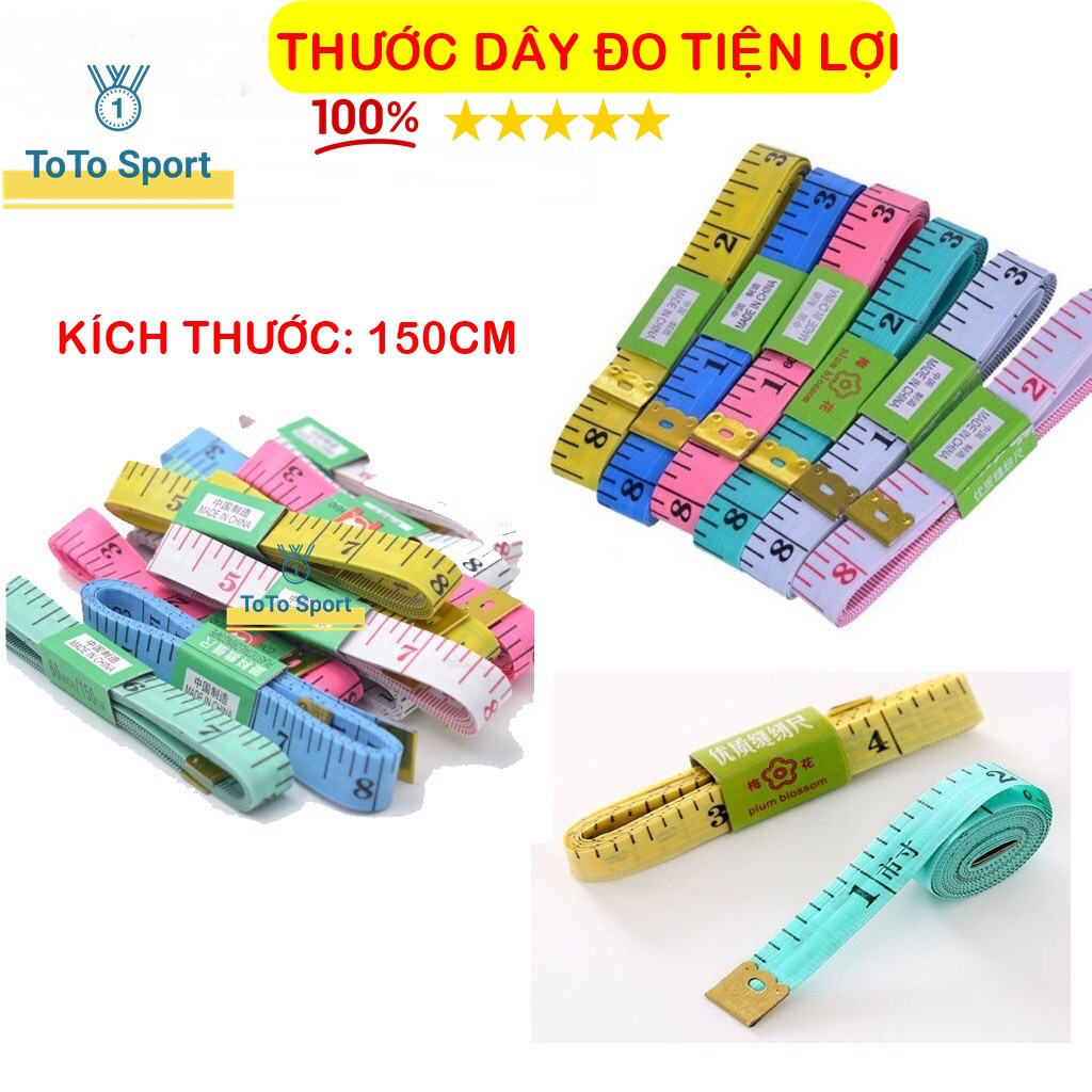 Thước Dây May Đồ, Thước Dây Đo 3 Vòng 150cm TD0150