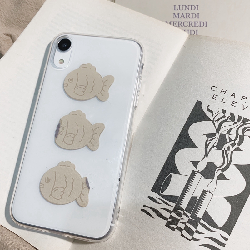 Ốp điện thoại trang trí hình 3 con cá cho IPHONE 5/5S/6/6PLUS/6S/6S PLUS/6/7/7PLUS/8/8PLUS/X/XS/XS MAX/11 | BigBuy360 - bigbuy360.vn