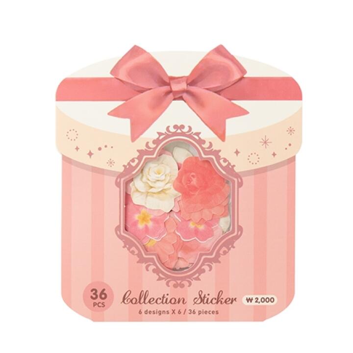 Set 36 Miếng Dán Sticker ARTBOX Hàn Quốc Hình Hoa Anh Đào Màu Hồng