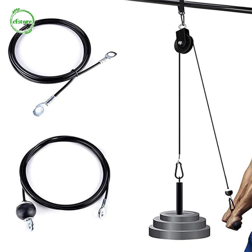 Dây Ròng Rọc Bằng Thép 5mm 1.5m/2.5m/3m Hỗ Trợ Luyện Tập Thể Hình