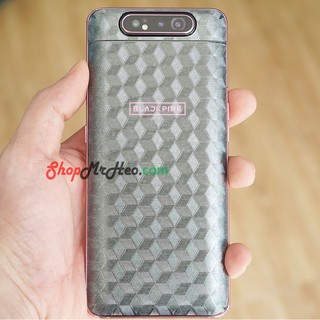Bộ 3 Skin Dán Mặt Sau Lưng Vân 3D Carbon Samsung Galaxy A80