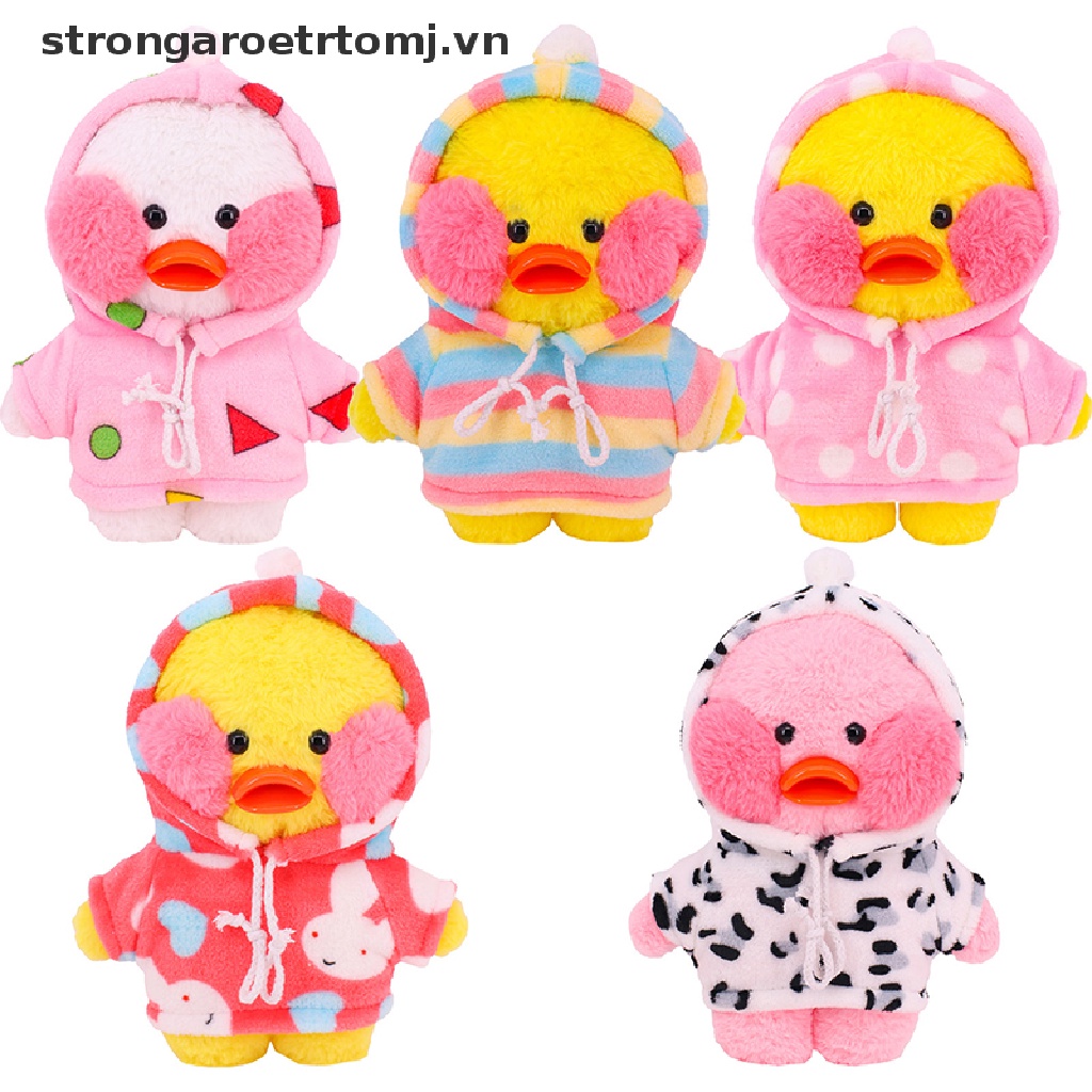 Trang phục có mũ trùm đầu dễ thương cho chú vịt nhồi bông 30cm