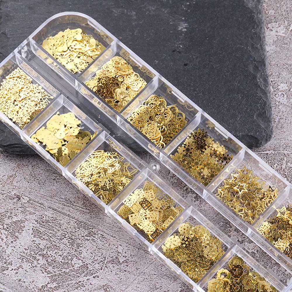 Vớ Sequin Siêu Mỏng Hình Bông Tuyết / Ông Già Noel 3D Dành Cho Trang Trí Móng Tay