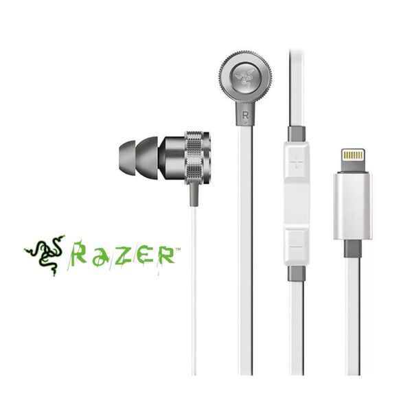 Tai nghe Razer Hammerhead lightning chân dẹt cho đt Táo Khuyết new