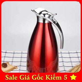 [SALE GỐC] PHÍCH NƯỚC GIỮ NHIỆT VỎ INOX 2L