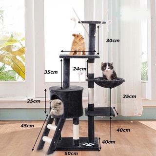 Trụ cào móng cho mèo- Cattree nhà cây cho mèo- nhà cho mèo CT3-05 mẫu mới 4 tầng