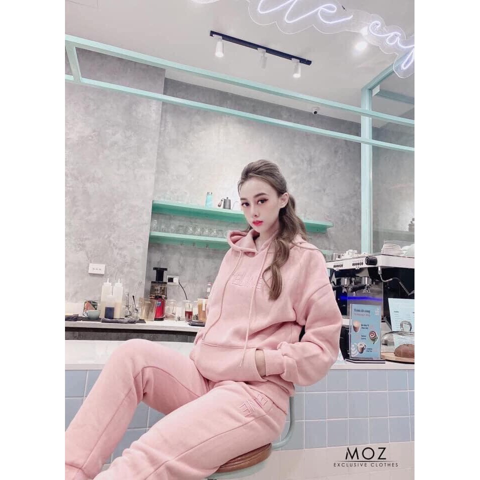 [❤️𝗛𝗢𝗧❤️𝗧𝗥𝗘𝗡𝗗❤️]Bộ Nỉ Bông Cổ Chui Cao Cấp kèm Mũ Cho Nữ(siêu đẹp siêu rẻ)