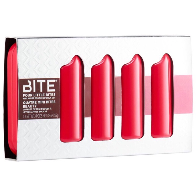 BITE💋 Set 4 thỏi Son BITE BEAUTY Four Little Bites  Amuse Bouche Lipstick Set