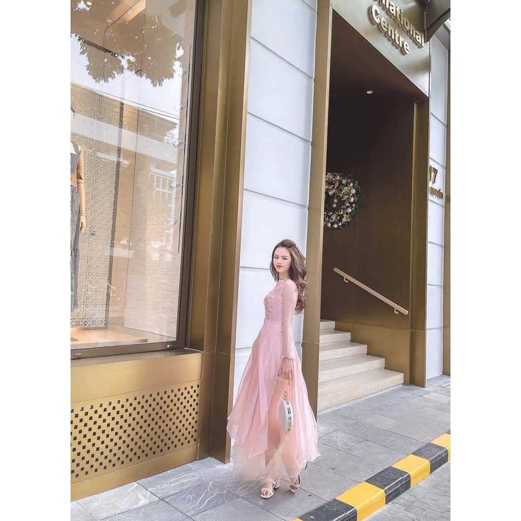 ÁO DÀI TƠ XẺ TÀ ĐÍNH NGỌC CA0 CẤP | BigBuy360 - bigbuy360.vn