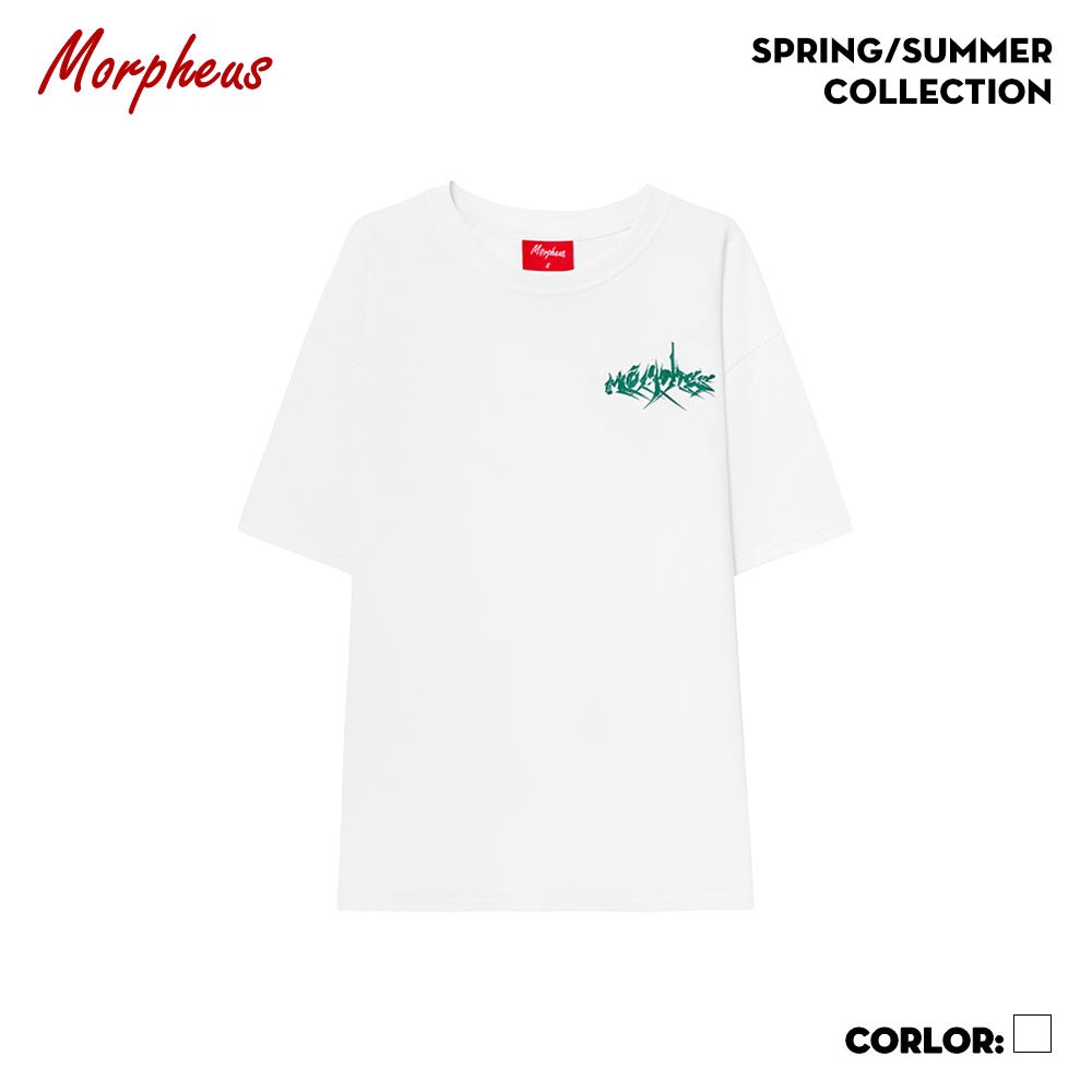 Áo Thun Unisex Morpheus màu trắng GRP xanh lá 100% Cotton - Local Brand Chính Hãng