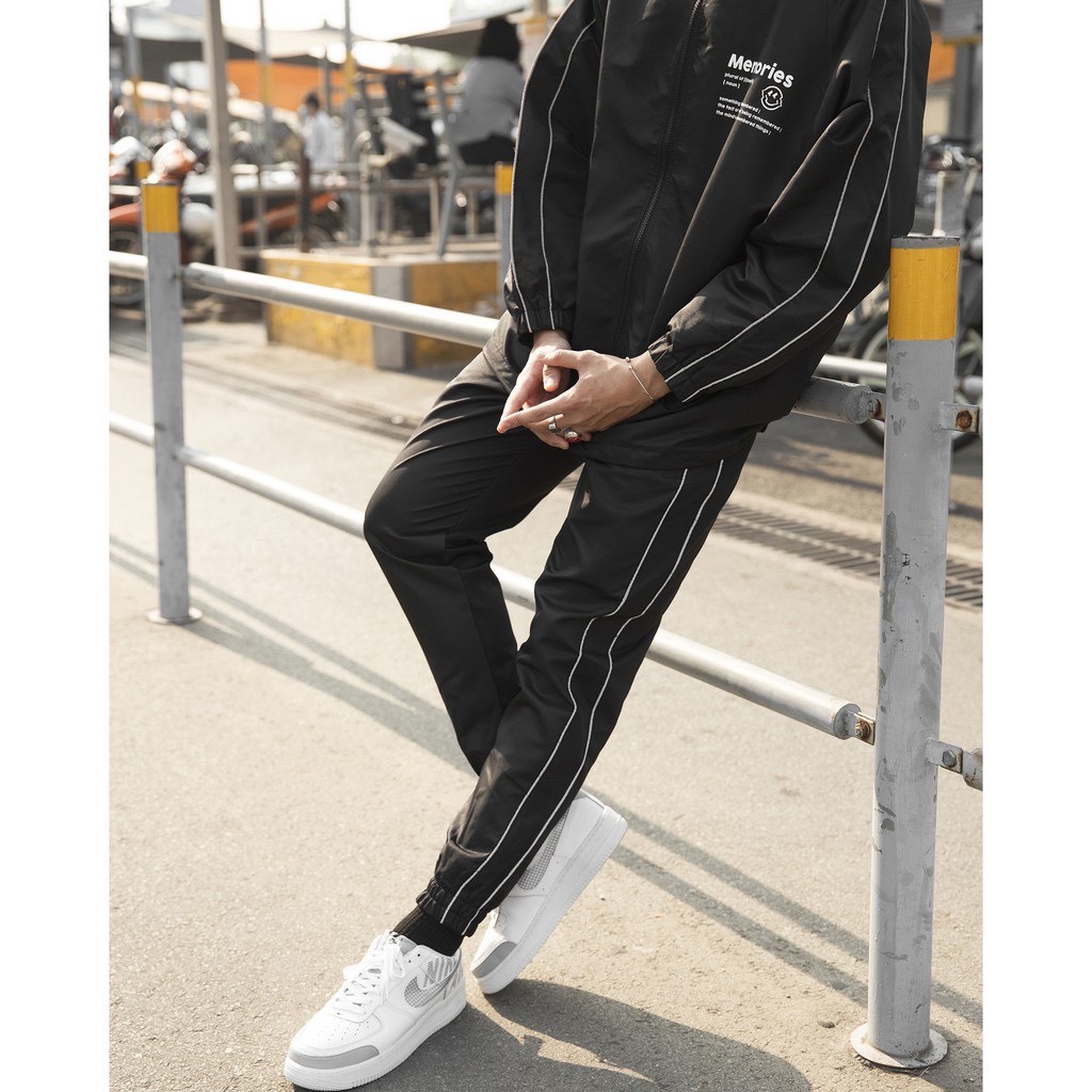 Quần jogger 2 sọc 2line skinny phong cách hàn quốc nam nữ vải umi cao cấp ulzzang