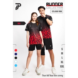 Just Play – Áo Chạy Bộ Nam Nữ Runner – Đen
