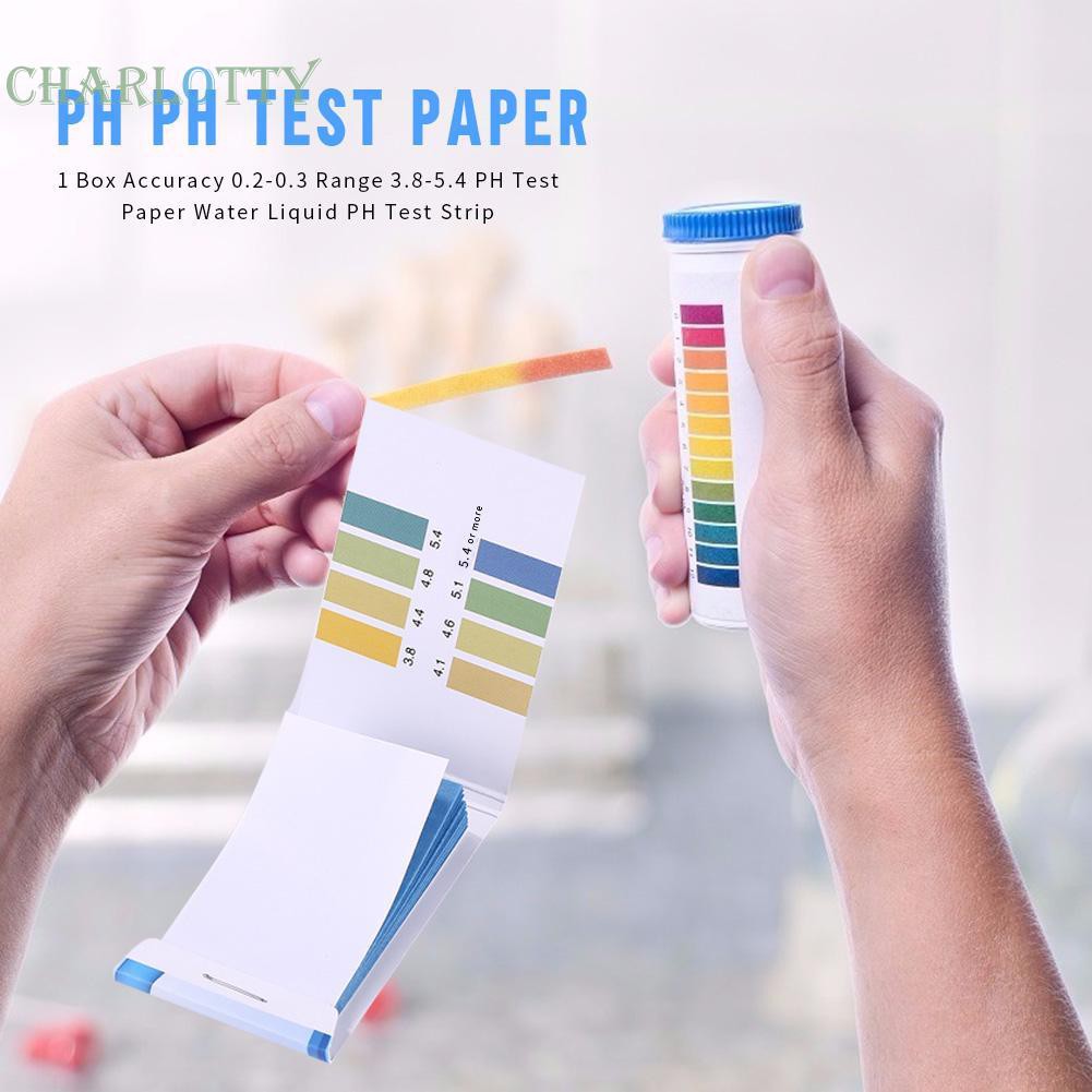 ⚘Tools⚘1 Box Accuracy 0.2-0.3 Range 3.8-5.4 PH Test Paper Liquid PH Test Strip