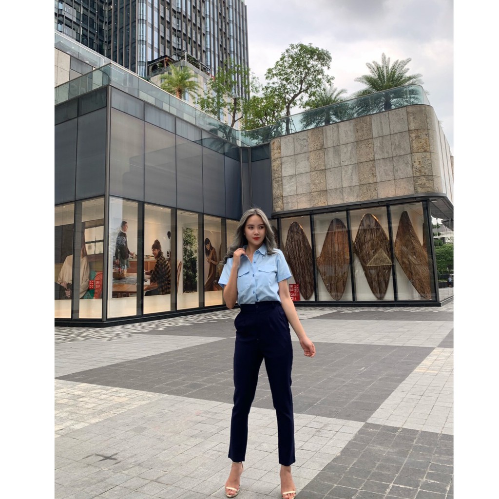 [ Giảm Giá 35% ] Âu Phục - Quần Vải Nữ - ống cỡ vừa - bền và co giãn tốt - Không bai nhão , xù lông [ BIG SALE ] | BigBuy360 - bigbuy360.vn