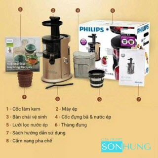 MÁY ÉP CHẬM PHILLIPS HR1883 [BẢO HÀNH CHÍNH HÃNG 1 NĂM]