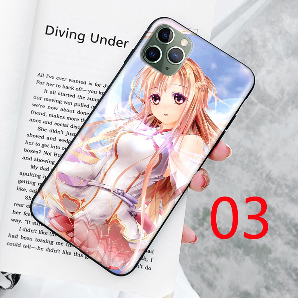 Ốp điện thoại hình Sword Art Online Asuna cho iPhone SE2 11 Pro