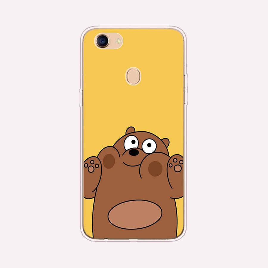 Ốp silicon Mềm In Hình We Bare Bears Đáng Yêu Cho Oppo A39 A57 Reno 2 A12 A83 F5 F7 A73