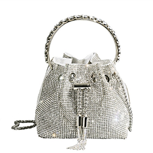 Túi rút nữ đá pha lê Alex Wan bucket bling bling fullbox loại 1