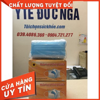Khẩu trang y tế 4 lớp Hướng Dương (màu xanh)